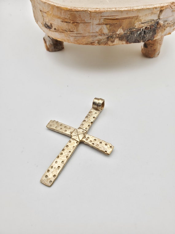 Ethiopian Christian silver cross pendant cross,re… - image 4