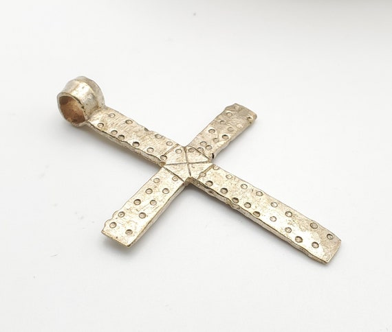 Ethiopian Christian silver cross pendant cross,re… - image 5