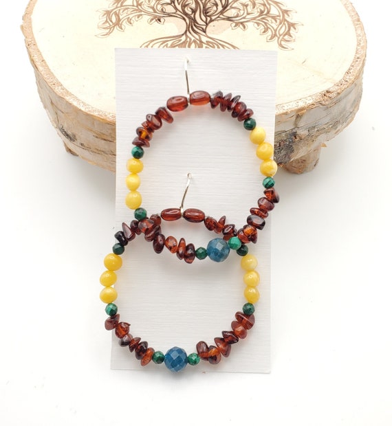 Baltic amber Earrings ,Dangle & Drop Earrings, Na… - image 1