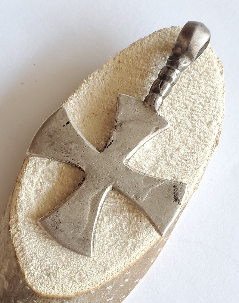 Cross Pendant,Ethnic Tribal,Handmade Jewelry silver coin Antique Silver Ethiopian Orthodox Coptic Cross pendant,Maria Theresa