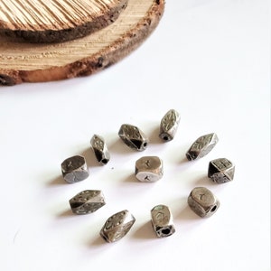 unique 10 Old Berber Silver Beads from Morocco,Hand Crafted Silver,Ethnic Jewelry,Tribal Jewelry,Collectible Beads