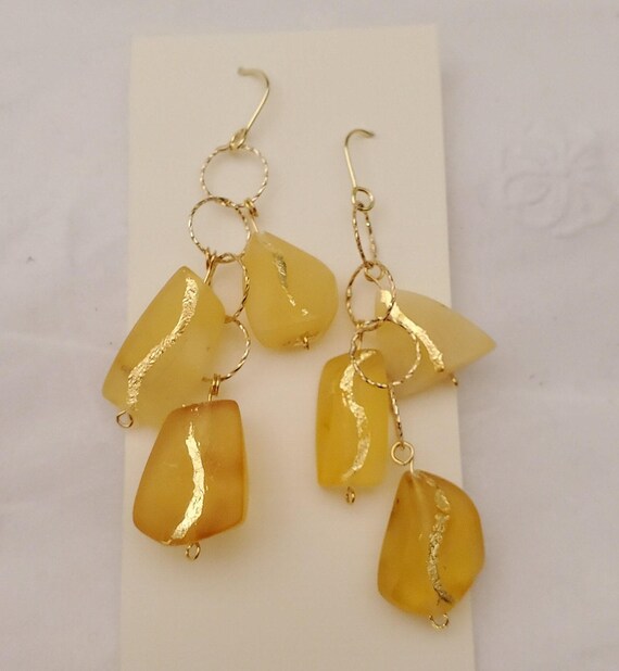 Baltic amber Earrings ,Dangle & Drop Earrings, Na… - image 2