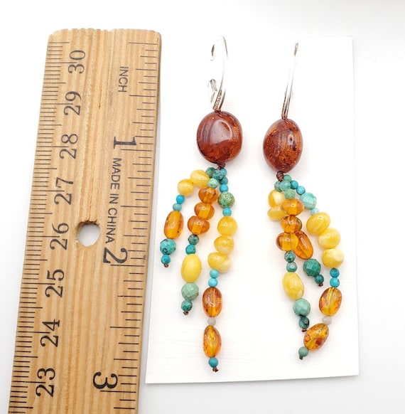 Baltic amber Earrings ,Dangle & Drop Earrings, Na… - image 9