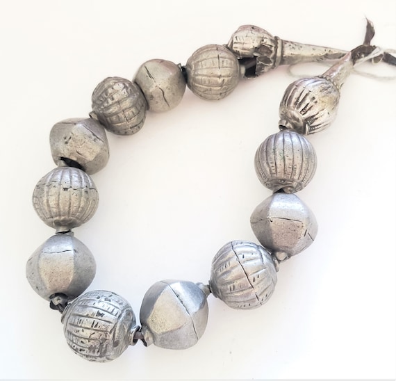 Vintage African Silver Bead Necklace: Harar Tribal Jewelry - Etsy