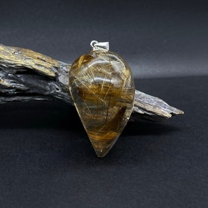 Gemstone pendant 'Rutilated Quartz' silver 925