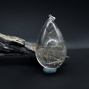 Gemstone Pendant 'Rutilated Quartz' *XL* Silver 925