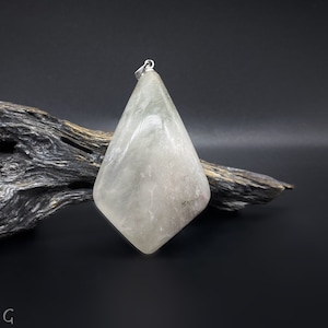 Gemstone pendant 'rock crystal' *Swiss* silver 925