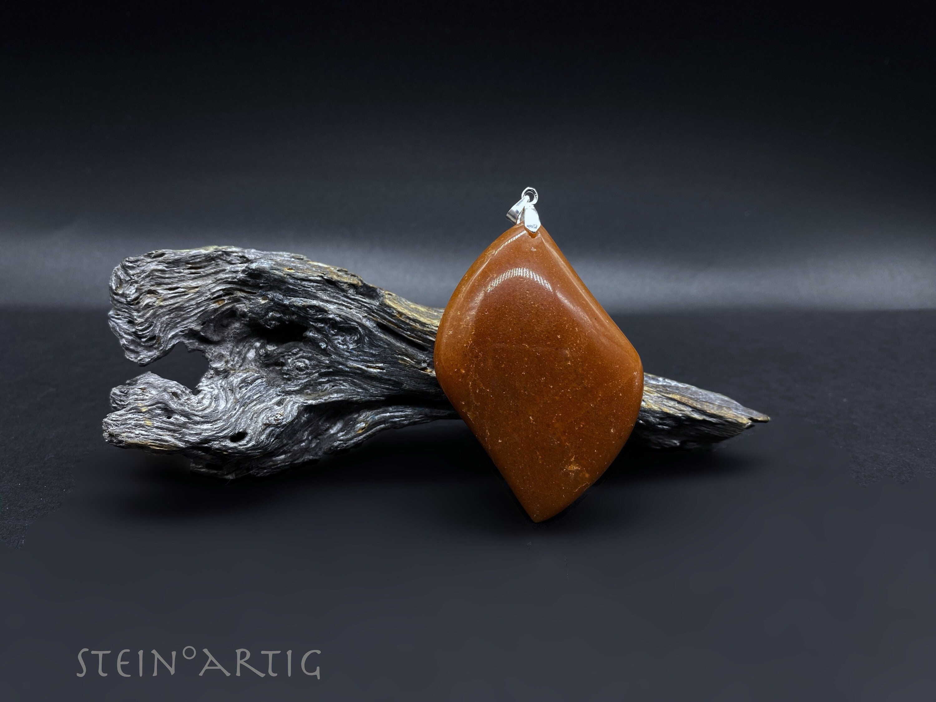 その他 1 Gemstone Pendant 'red Avenurine' Silver 925 - Etsy Israel