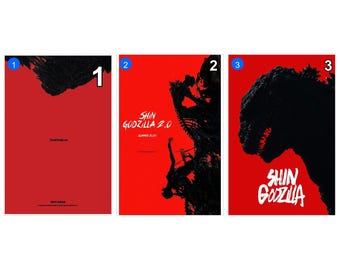 Shin Godzilla Movie Poster – Kaiju Sci-Fi Wall Art, Collector Decor