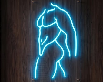 LED Male Body Neon Sign, Modern Wall Art, Bedroom Decor
