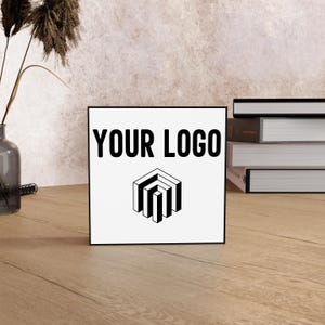 Custom Business Logo Light Box Sign, Personalized LED Branding Display for Office, Storefront, Corporate Logo Sign, Logo Display Light Box