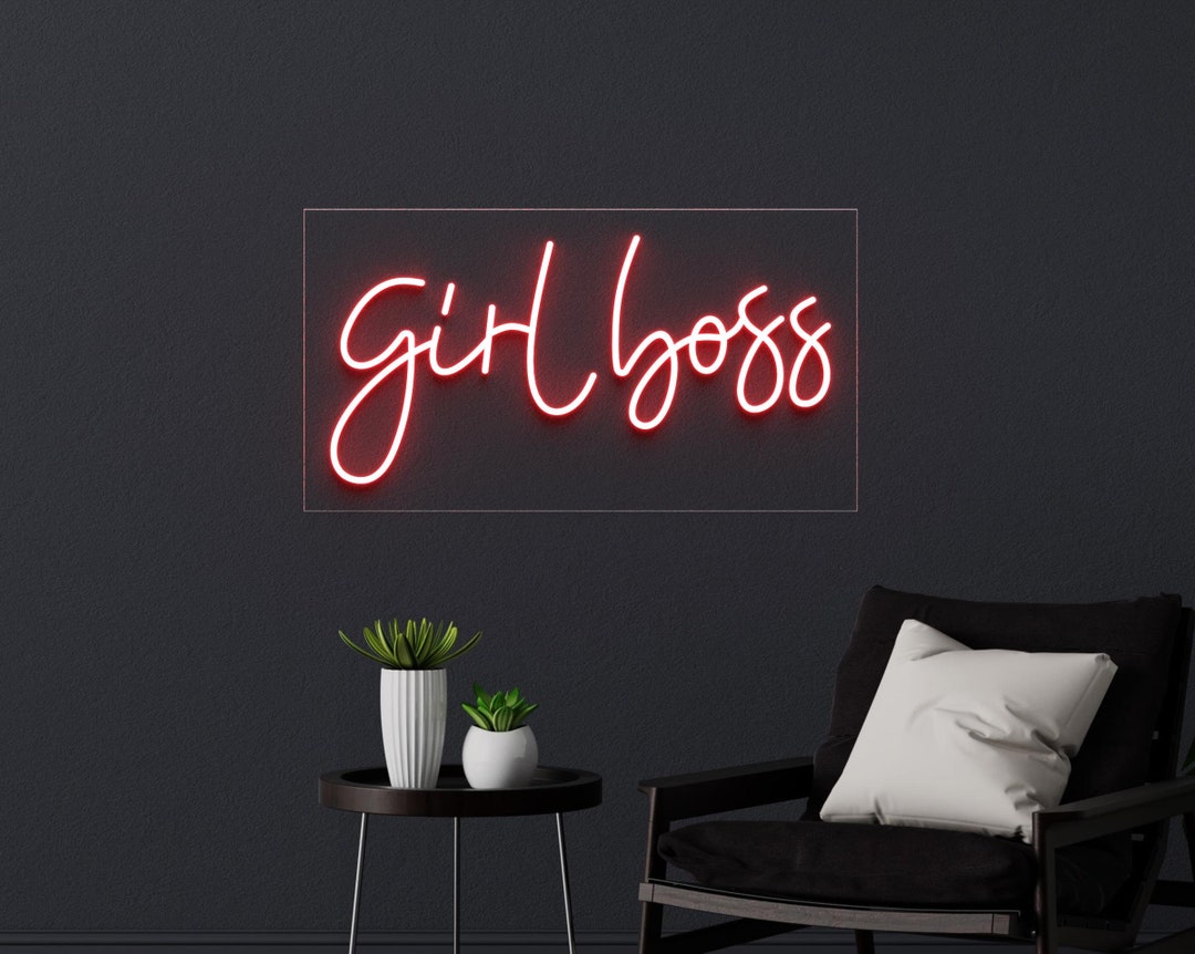 Girl Boss Neon Sign, Lady Boss LED Sign, Girl Power Neon Light, Office ...