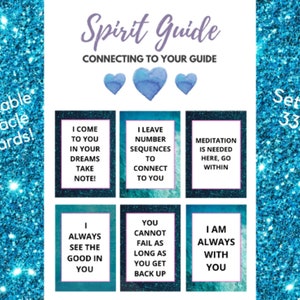 Messages de votre guide spirituel ! - 24 cartes oracle imprimables | Conseils quotidiens | Oracle | Cadeaux | PDF actif