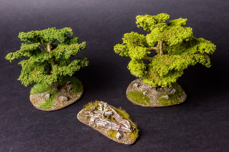 Trees woodland ruins 28mm terrain set wargaming table top | Etsy