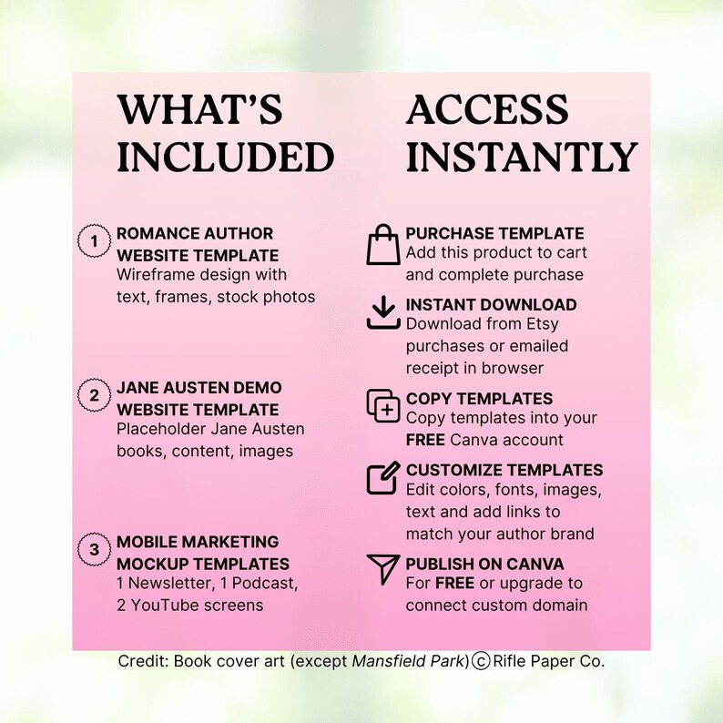 author website template, author website wix, author website canva, author website, author website squarespace, author logo, author instagram, author gifts, author media kit, author logo, author email template, author email newsletter, Authortube, BookTok, Bookstagram, Romance Author, Book Marketing, Author Marketing, Jane Austen, Emma, Jane Austen Emma, Puffin In Bloom, Book Launch Landing Page, Writer Book Promotion, Book Marketing, Author Brand, Pastel Pink, KTRDigitalDesign, PlotPointStudios