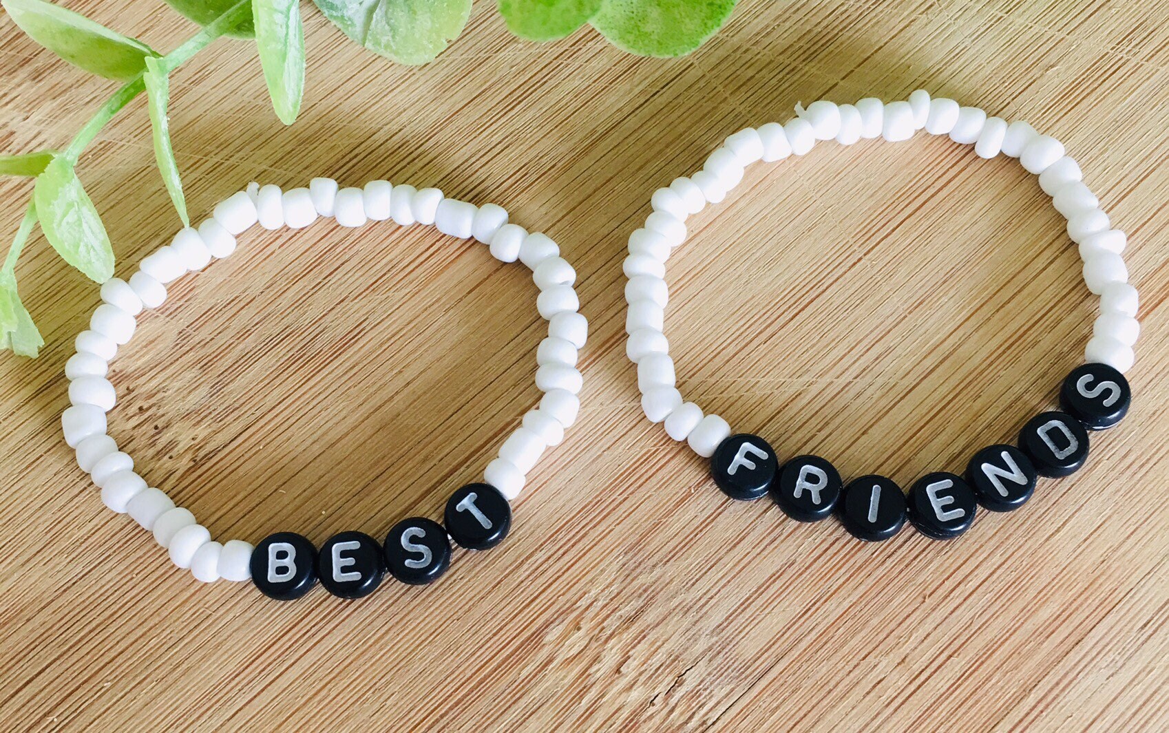 BEST FRIENDS Bracelet Pair Set of 2 Custom Handmade Dainty Etsy
