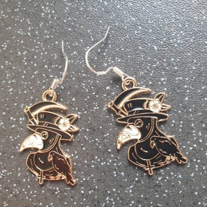 Plague Doctor Spooky Halloween Drop Earrings