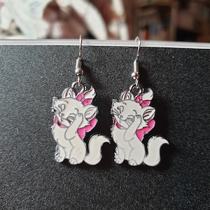 Marie Aristocats Disney Cute Drop Earrings