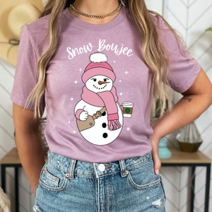 Boojee Shirt, Boujee Sweatshirt, Snow Boujee Shirt, Snowman Tee, Christmas Shirt, Boojee Ghost, Cute Snowman Shirt, boujee Santa, popular