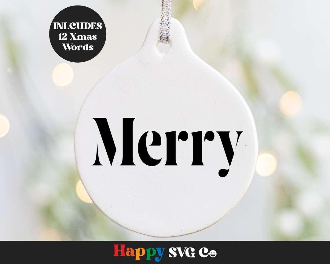 Christmas Ornament Decals 