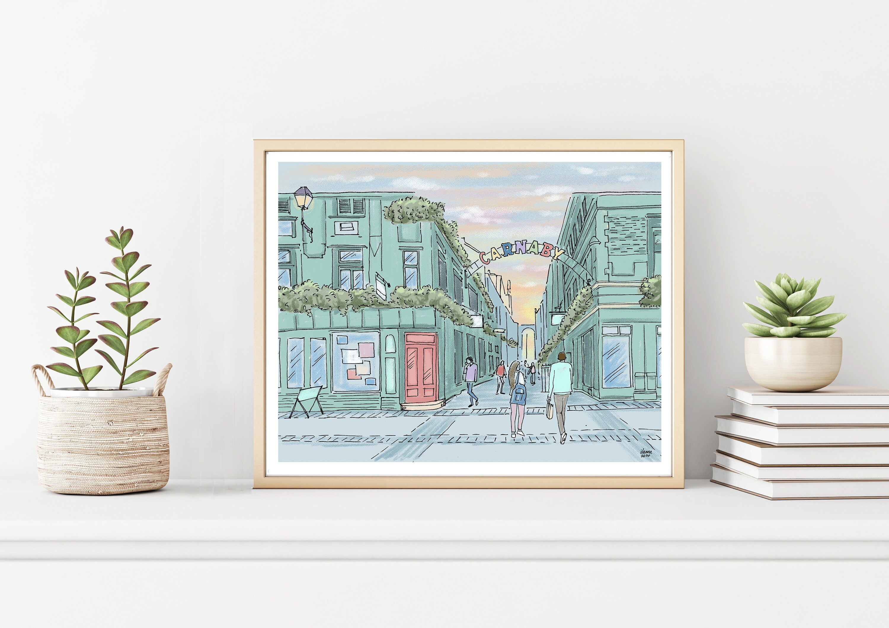Carnaby Street Art Print Download printable art Etsy