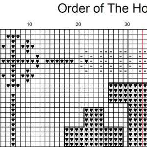 Order of the Holy Sepulchre Cross Stitch Pattern - PDF Digital Download ...