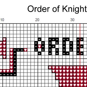Order of Knights Templar Cross Stitch Pattern - PDF Digital Download - Etsy