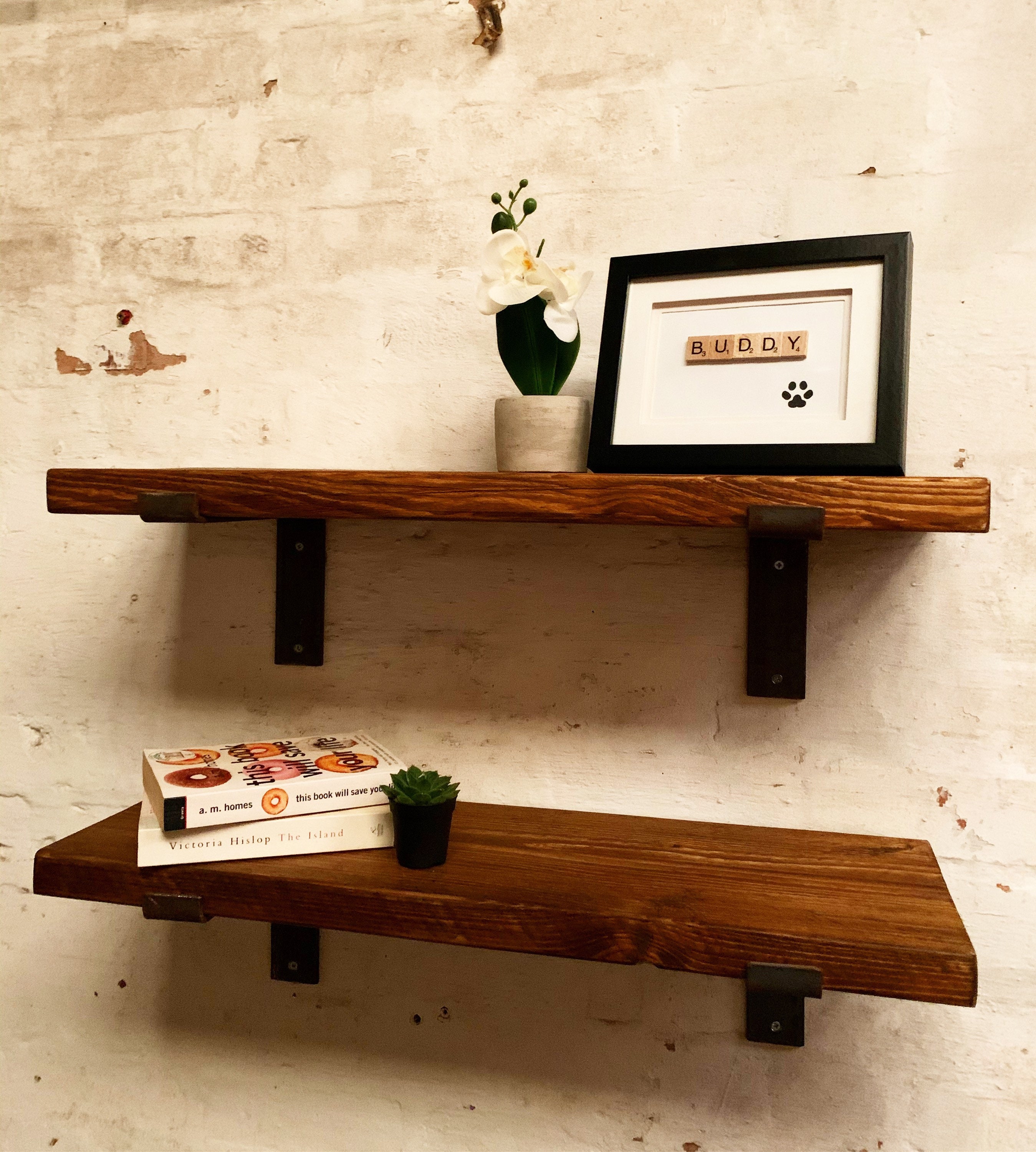 The Classic Collection Scaffold Board Shelf Etsy UK