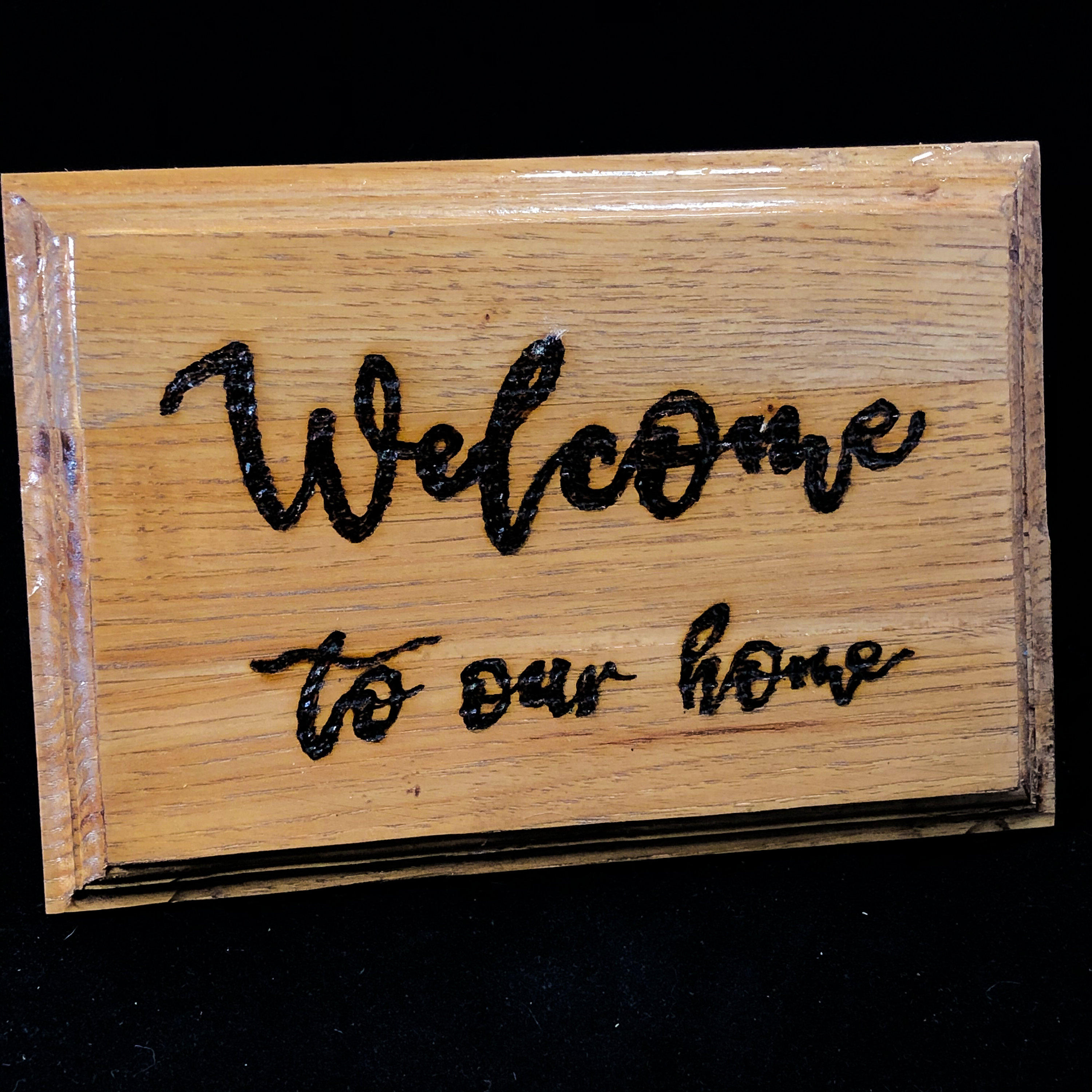 Warming to Our Home' Wooden Sign Pyrography Etsy