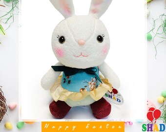Cute Easter Bunny Stuffed Animal, Rabbit Soft Toy, Easter Plush Bunny, Bunny Soft Plush Toy, Easter Bunny Stuffed Toy, Birthday Gift Basket