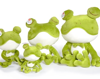 GREFER Unisex Baby Cute Plush Toys Frogs Soft Stuffed Animals Dolls Toys Doll Birthday Gifts for Girls&Boys Age 3-10 