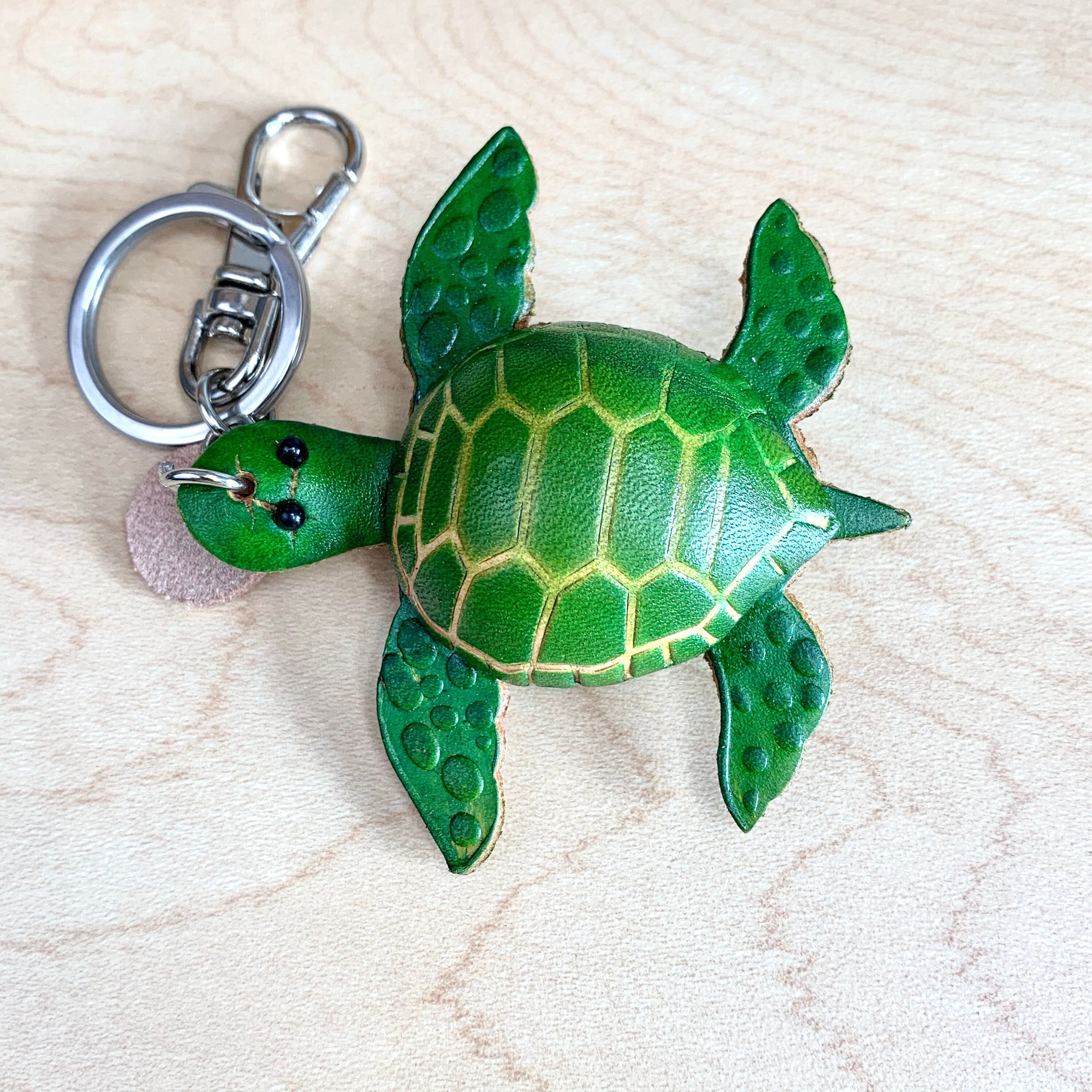 Leather Turtle 5 Keychain
