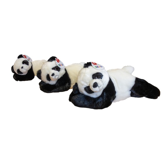 Ours de la Saint-Valentin, Panda en peluche Shaggy, Jouet fait à la main,  Jouet en peluche Panda Bear, Cadeau pour amoureux des pandas, Jouet en peluche  Panda en peluche -  France