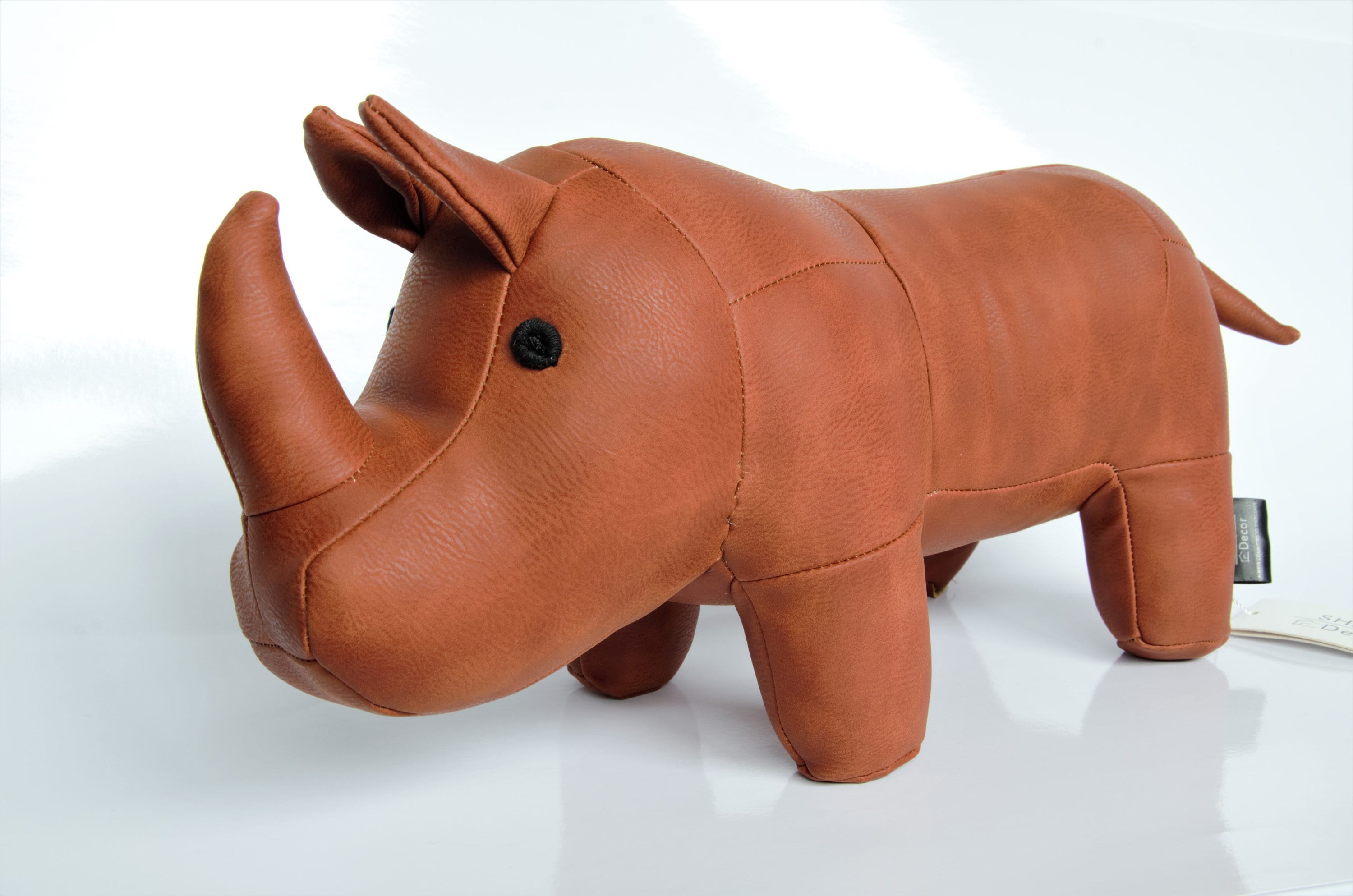 Leather Rhino Footstool Stuffed Animal Leather Rhinoceros Etsy