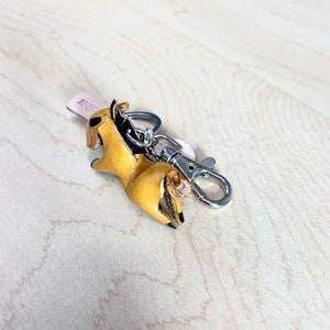 Horse Keychain, Cute Leather Horse Keychain, Horse Showing Gift, Leather Bag Charm, Handmade Genuine Leather Bag Keychain, Birthday Gift image 3