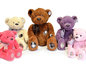 Handmade Teddy Bear Plush Toy, Soft Bear Stuffed Animal,Baby Teddy Bear Stuffed Animal,Teddy Bear Plush Toy,Collectible Gift,Bear Cuddly Toy