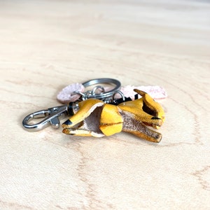 Pony Car Keychain, Birthday Gift Present, School Bag Charm, New Car Gift, Horse Themed Keychain, Handmade Genuine Leather Horse Keychain image 5