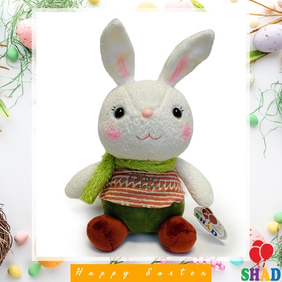 Joli lapin de Pâques, peluche lapin, lapin en peluche de Pâques