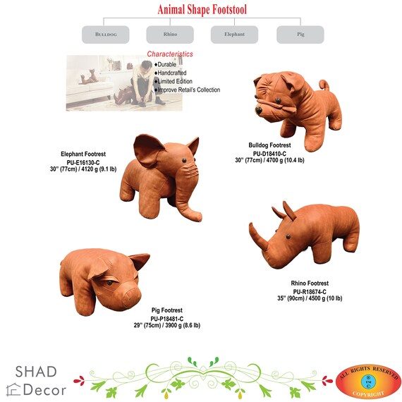 Animal 2024 ottoman footstool