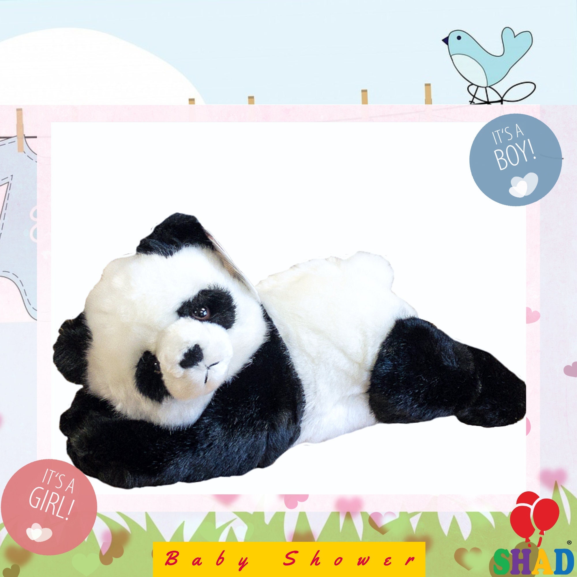 Babyparty Geschenk/Panda Bär Stofftier/süßes weiches Plüschtier für  Baby/Plüsch Panda Geschenk für Kind/Babyparty gefülltes Plüschtier/ohne  Chemikalien - .de