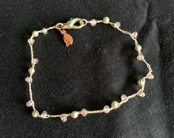 Pink and silver Bracelet