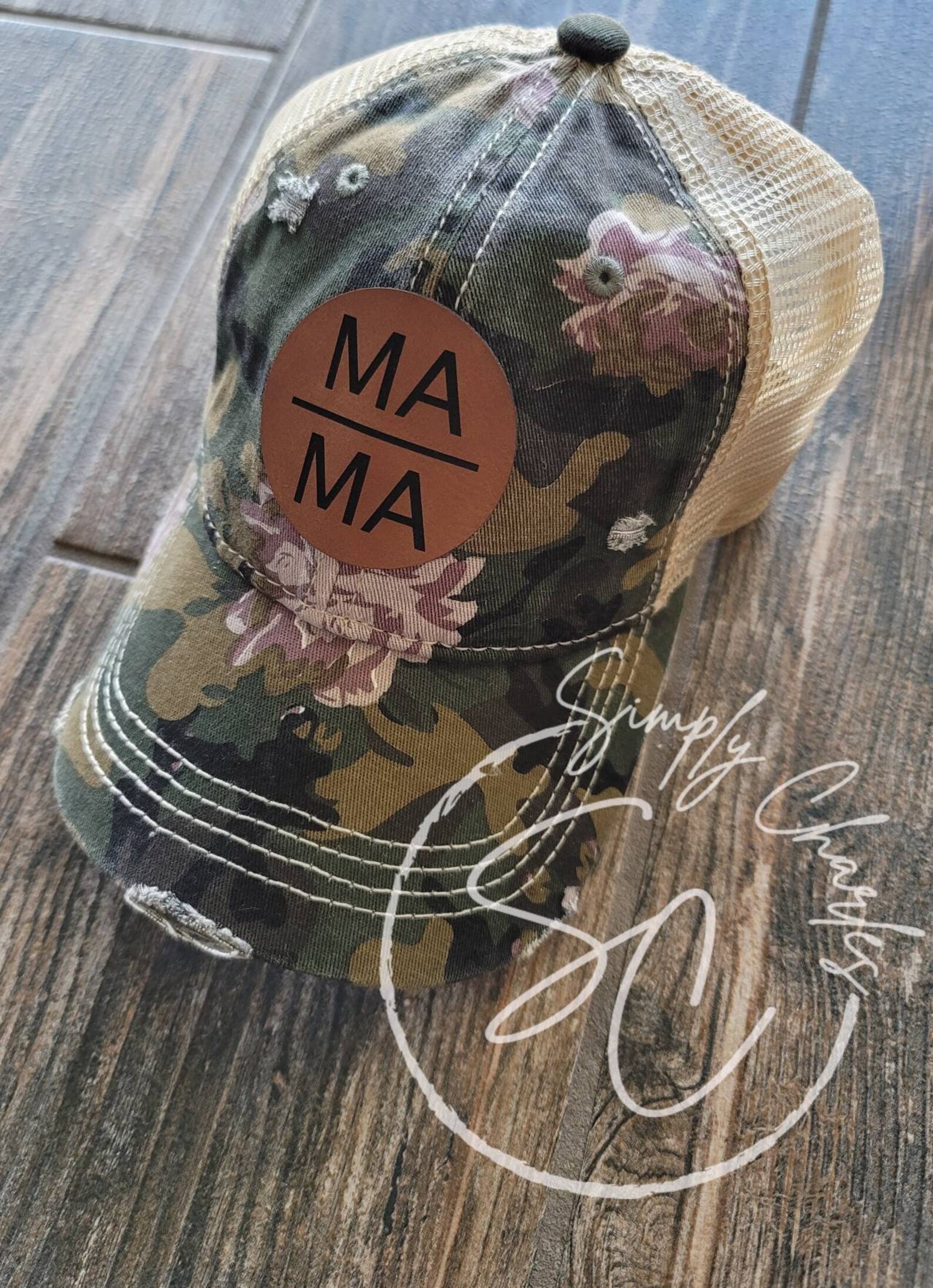 Leather Patch Custom WOMEN'S Criss Cross Hats Ponytail Etsy