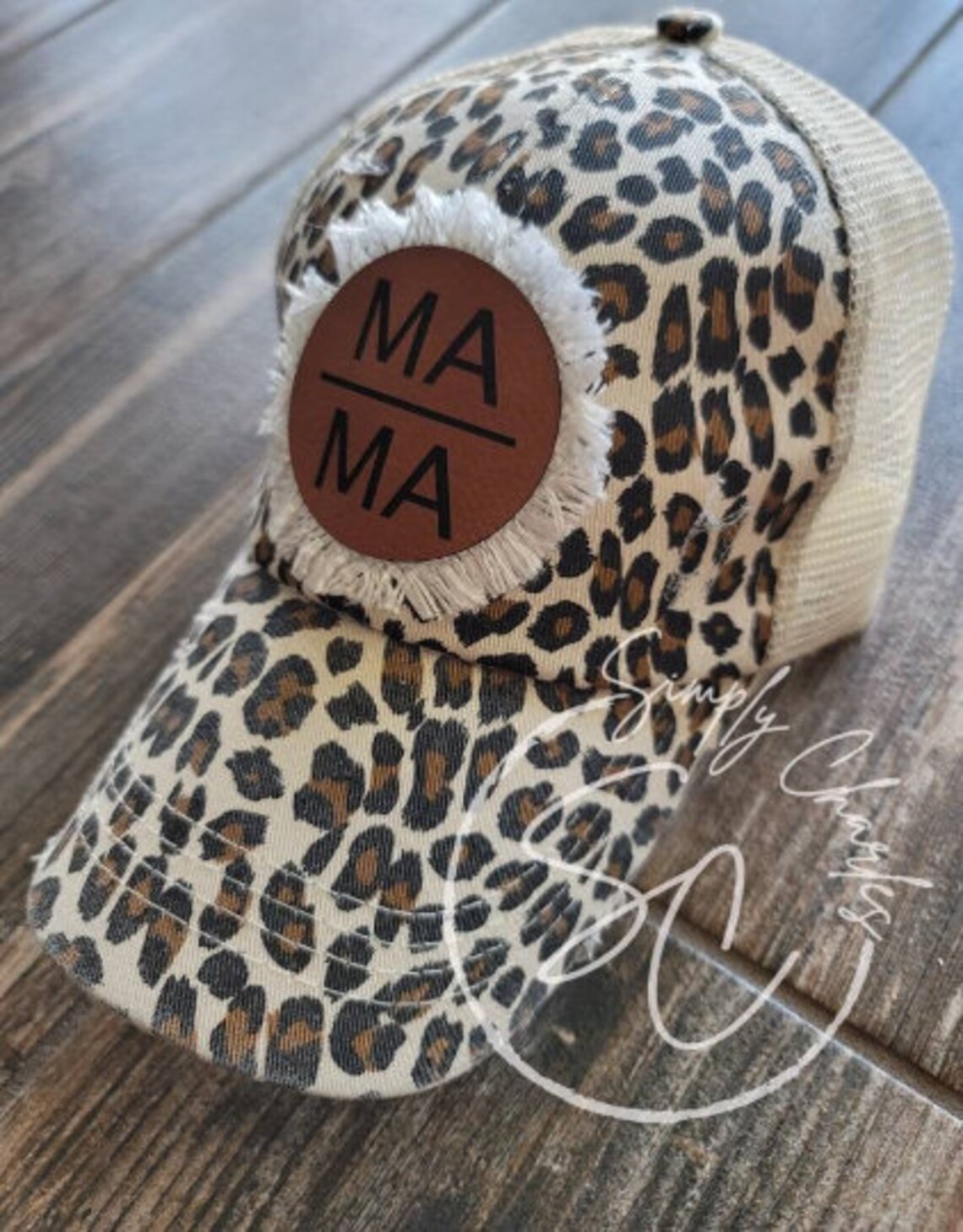 Leather AND Burlap Patch Custom WOMEN'S Criss Cross Hats Etsy