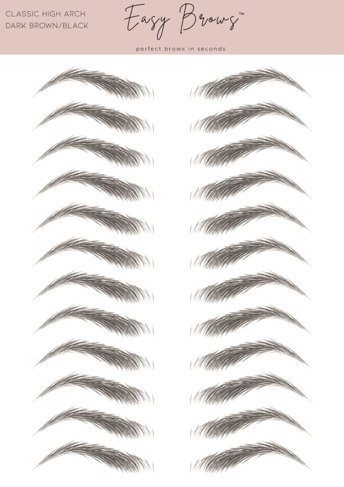 Eyebrow Tattoos Temporary Waterproof Microblading Eyebrow Etsy