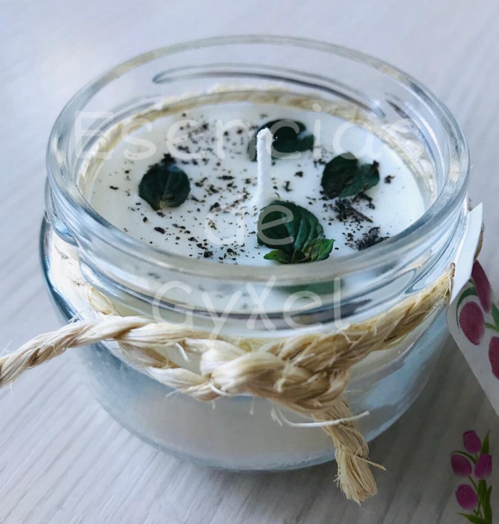 MINT CANDLE / Handmade Candle / 100 Soy / Scented Candle / Etsy UK