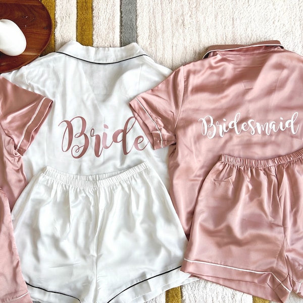 FINAL SALE: Go Fast/Personalized Pajamas Set/Bridesmaid Pajamas Short Set /Bride Squad/Bride Tribe/Bridesmaid proposal gifts/Graduation gifs