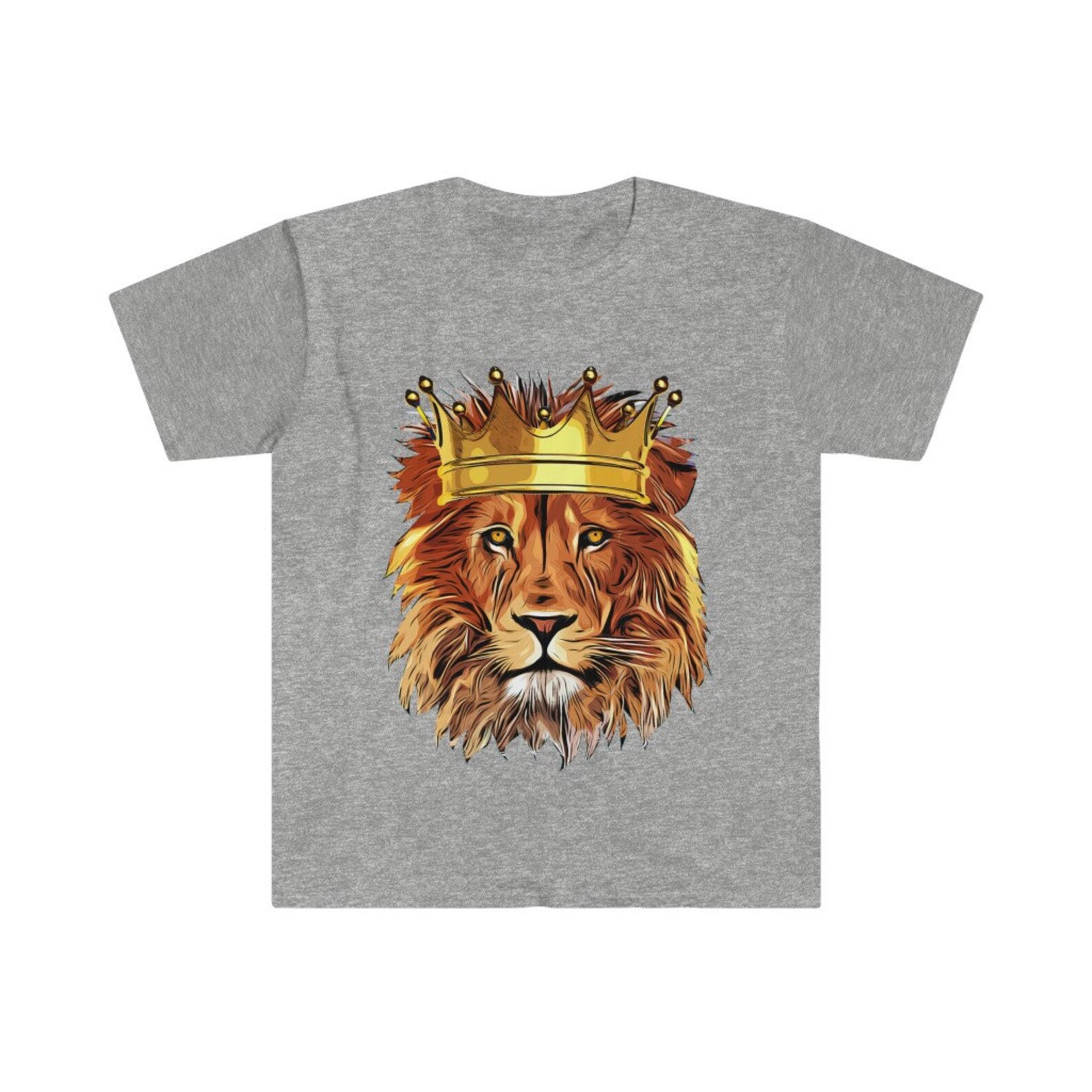 King Lion Wearing Crown Royalty Head Gifts Clothes Lion Animal | Etsy