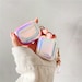 Laser Holographic Soft Silicone Protective Case, With Keychain For Airpods 1/2 And Airpods Pro Case, Airpods 3 Case Cover, Gift For Her /Him 