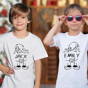 Personalisierte benutzerdefinierte Familie Elfe Weihnachtsbündel Schwester Elfe Bruder Elfe Mama Elfe Papa Elfe Weihnachten Png SVG dtf dtg Cricut Silhouette