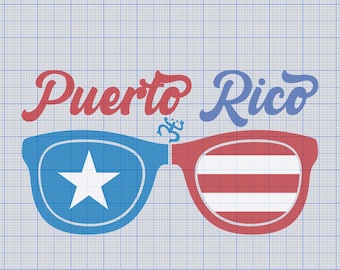 Puerto Rico Coqui Sun Glasses SVG Png Eps Dxf Pdf DTF Direct to Film Digital Cut File Cricut Maker Silhouette Cameo 4